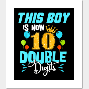 Its My 10Th Birthday Double Digits 10 Years Old Boys Posters and Art